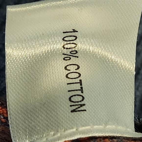 89 Men orange and grey striped long sleeve V-Neck sweater - Picture 2 of 4